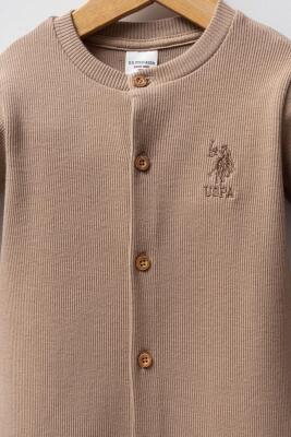 Düğmeli Erkek Bebek Kaşkorse Tulum - 2