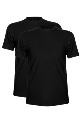 Düz Renk Bisiklet Yaka 2 li Erkek Basic Tshirt, %47 Modal %47 Pamuk %6 Elastan - 7