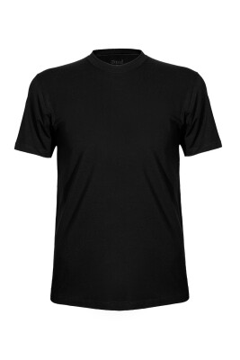 Düz Renk Bisiklet Yaka 2 li Erkek Basic Tshirt, %47 Modal %47 Pamuk %6 Elastan - 8