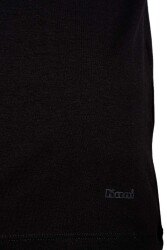 Düz Renk Bisiklet Yaka 2 li Erkek Basic Tshirt, %47 Modal %47 Pamuk %6 Elastan - 9
