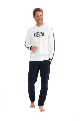U.S. Polo Assn. - Erkek %100 Pamuk 2 İplik Dokuma Ev Giyim Pijama Takım