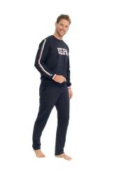 Erkek %100 Pamuk 2 İplik Dokuma Ev Giyim Pijama Takım - 7