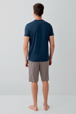 Erkek %100 Pamuk Şortlu Takımı  - 4