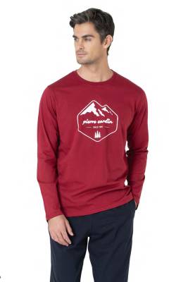 Pierre Cardin - Erkek %100 Pamuk Pijama Takım, Bisiklet Yakalı, Uzunkol Pijama Takım (1)