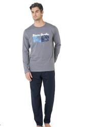 Erkek %100 Pamuk Pijama Takım, Pierre Cardin Yazılı (1)