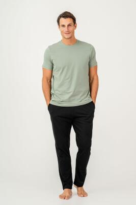 Erkek %100 Pamuklu Kısa Kol Pijama Takım - 2