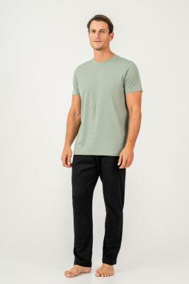 Erkek %100 Pamuklu Kısa Kol Pijama Takım - 5