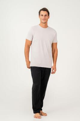 Erkek %100 Pamuklu Kısa Kol Pijama Takım - 8