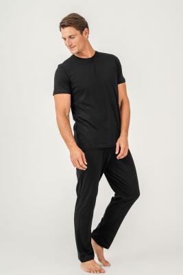 Erkek %100 Pamuklu Kısa Kol Pijama Takım - 14