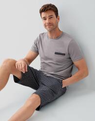 Erkek %100 Pamuklu Kutulu 3’lü Pijama Takımı – T-Shirt + Pijama Alt + Şort - 8