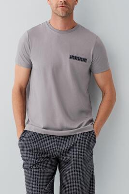 Erkek %100 Pamuklu Kutulu 3’lü Pijama Takımı – T-Shirt + Pijama Alt + Şort - 6