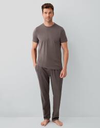 Erkek %100 Pamuklu Pijama Takımı – Kısa Kollu Üst & Celi Uzun Alt | Rahat Kalıp  - 5