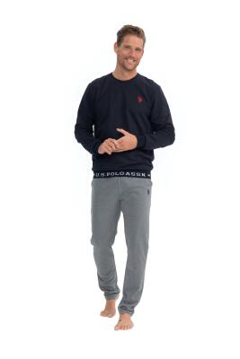 Erkek 2 İplik Dokuma Manşet Kol Dar Paça Cepli Pijama Takım - 4