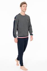 U.S. Polo Assn. - Erkek 2 İplik Kışlık Ev Giyim Alt Üst Takım