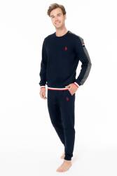 Erkek 2 İplik Kışlık Ev Giyim Alt Üst Takım - Thumbnail