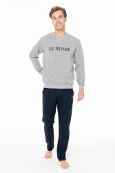 Erkek 2 İplik Kışlık Uzunkol Ev Giyim Pijama Takım - Thumbnail