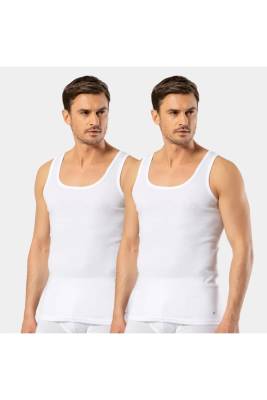 Cacharel - Erkek 2'li %100 Pamuk Atlet 