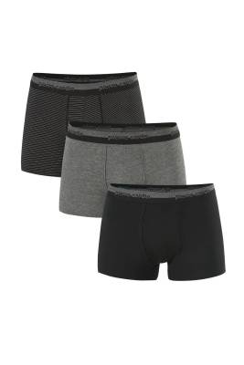 Pierre Cardin - Erkek 3'lü Boxer , %95 Pamuk %5 Elastan