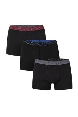 Pierre Cardin - Erkek 3'lü Strech Boxer, %95 pamuk %5 Likralı
