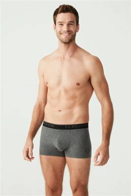  Erkek Antrasit Melanj - Siyah 3 Lü Boxer - 5