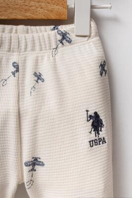 Erkek Bebek Alt Üst Waffle Takım, %100 Pamuk / %100 Cotton - 3