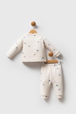 Erkek Bebek Alt Üst Waffle Takım, %100 Pamuk / %100 Cotton - 4