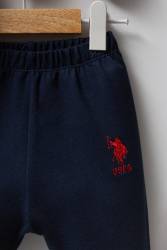 Erkek Bebek Polo Yaka Pike Kumaş Alt Üst Takım - Thumbnail