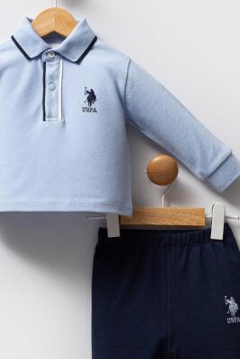 Erkek Bebek Polo Yaka Pike Kumaş Alt Üst Takım - 10