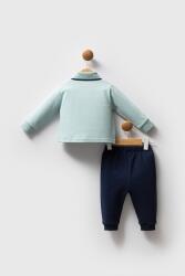 Erkek Bebek Polo Yaka Pike Kumaş Alt Üst Takım - 16