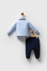 Erkek Bebek Polo Yaka Pike Kumaş Alt Üst Takım - 12
