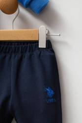 Erkek Bebek Polo Yaka Pike Kumaş Uzunkol Alt Üst Takım - Thumbnail