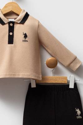 U.S. Polo Assn. - Erkek Bebek Polo Yaka Pike Kumaş Uzunkol Alt Üst Takım (1)