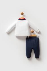 Erkek Bebek Polo Yaka Pike Kumaş Uzunkol Alt Üst Takım - 16