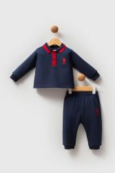Erkek Bebek Polo Yaka Pike Kumaş Uzunkol Alt Üst Takım - 17