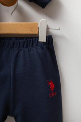 Erkek Bebek Polo Yaka Pike Kumaş Uzunkol Alt Üst Takım - 19