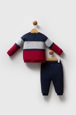 Erkek Bebek Renkli 3 İplik Kışlık Alt Üst Takım - 4