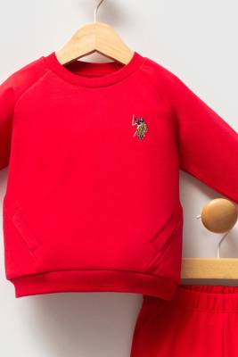 U.S. Polo Assn. - Erkek Bebek Yuvarlak Yaka İki İplik Kumaş Uzunkol Alt Üst Takım (1)