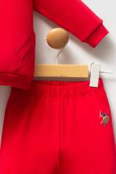 Erkek Bebek Yuvarlak Yaka İki İplik Kumaş Uzunkol Alt Üst Takım - Thumbnail