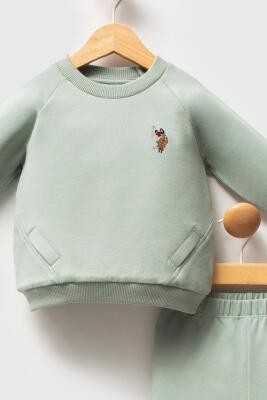 Erkek Bebek Yuvarlak Yaka İki İplik Kumaş Uzunkol Alt Üst Takım - 10