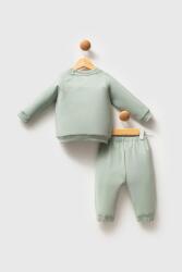 Erkek Bebek Yuvarlak Yaka İki İplik Kumaş Uzunkol Alt Üst Takım - 12