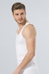 Erkek Beyaz 2'Li Penye Atlet - 5