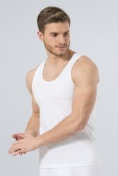 Erkek Beyaz 2'Li Penye Atlet - 4