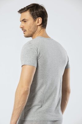 Erkek Bisiklet Yaka Düğmeli Kısa Kol Fit T-shirt - 15