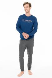 Erkek Bisiklet Yaka, Uzunkol, Cep detaylı, Dar Paçalı, 2 İplik Alt Üst Takım - Thumbnail