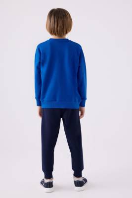 Erkek Çocuk 3 İplik Kışlık Baskılı Pijama Takım - 4