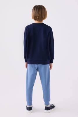 Erkek Çocuk 3 İplik Kışlık Baskılı Pijama Takım - 8