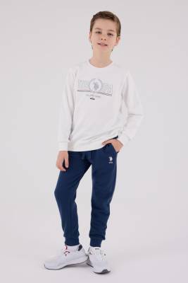 U.S. Polo Assn. - ERKEK ÇOCUK EŞOFMAN TAKIMI Üç İplik Dokuma, Şardonlu