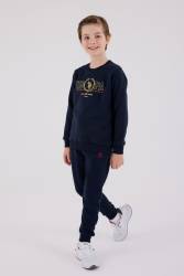 ERKEK ÇOCUK EŞOFMAN TAKIMI Üç İplik Dokuma, Şardonlu - Thumbnail