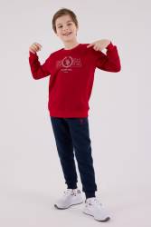 ERKEK ÇOCUK EŞOFMAN TAKIMI Üç İplik Dokuma, Şardonlu - Thumbnail