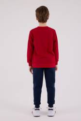 ERKEK ÇOCUK EŞOFMAN TAKIMI Üç İplik Dokuma, Şardonlu - Thumbnail